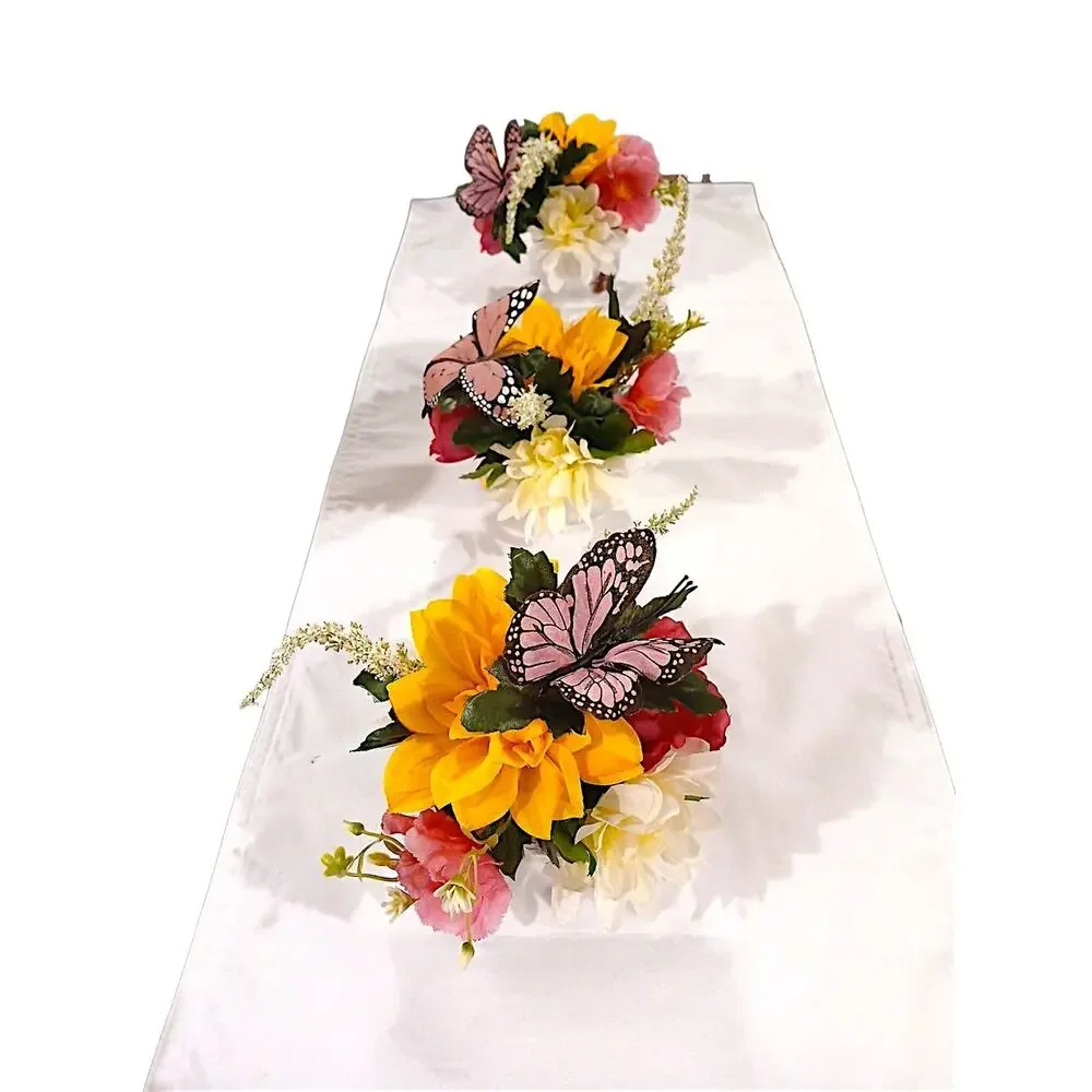 Pink‎ Butterfly Floral Arrangement Tea Cup POP-IN Bridal Party Birthday Get Well